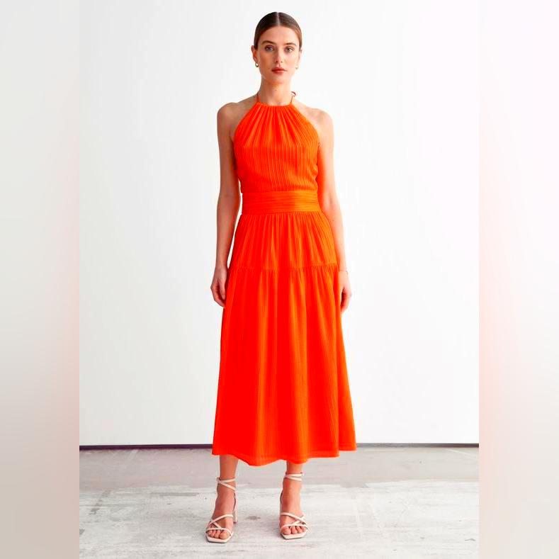 Orange Dress For Summer Beach Weddings 2022
