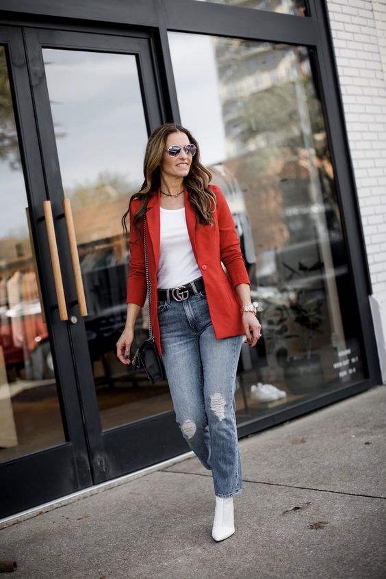 How To Wear A Red Blazer For Women 2022