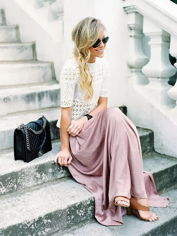 White Top And Maxi Skirt Outfit: Should You Wear It 2023