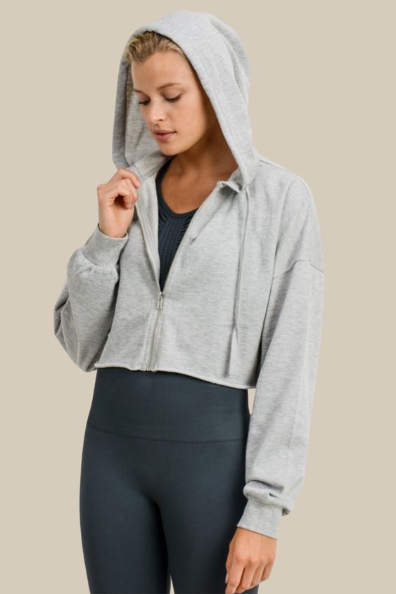Grey Hoodie Outfit For Spring Walks 2022