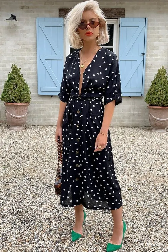 Polka Dot Dress Outfit Ideas For Summer 2023